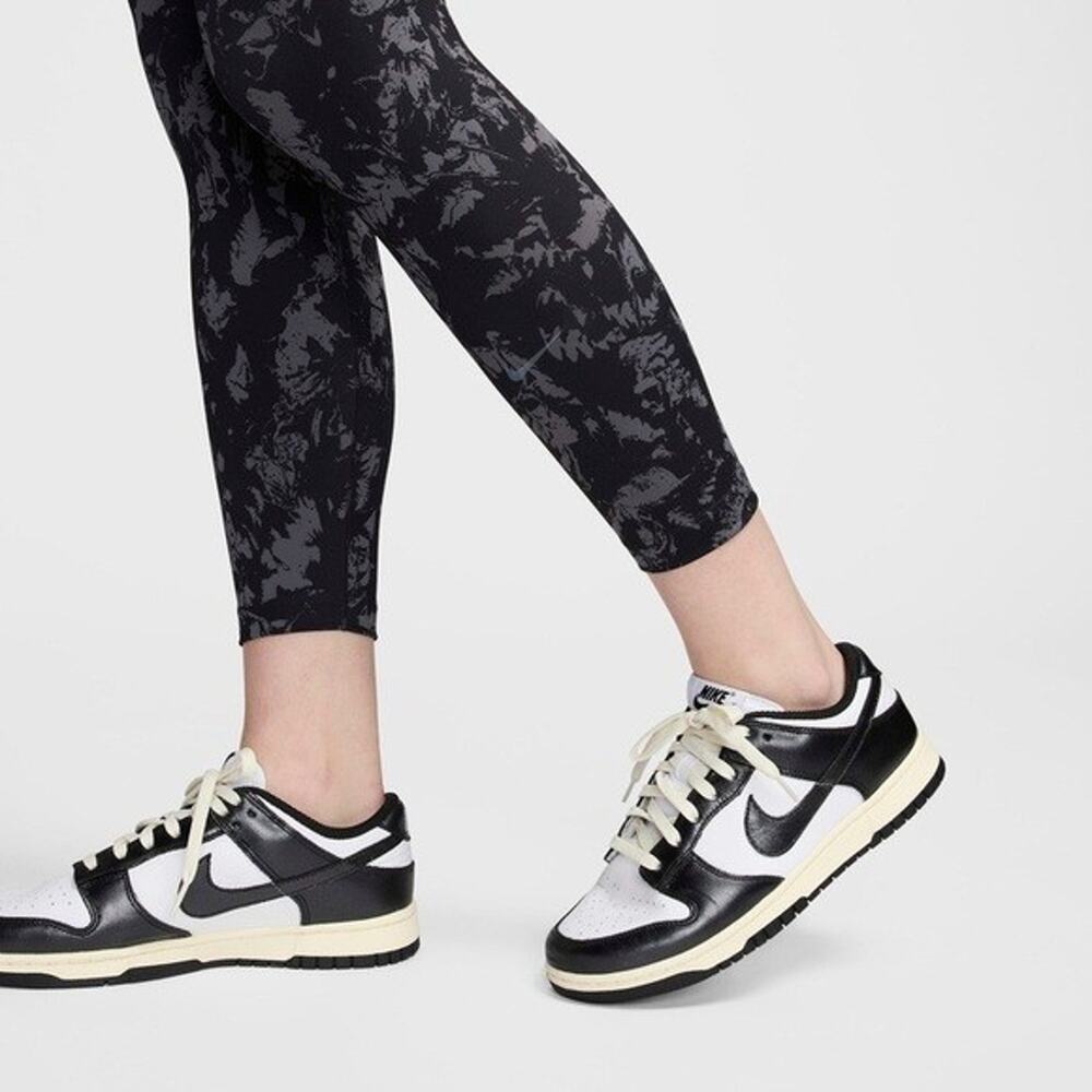 Nike One Women's High-Waisted‎ 7/8 Printed Leggings Black Speckle Size Small NWT - Picture 3 of 8